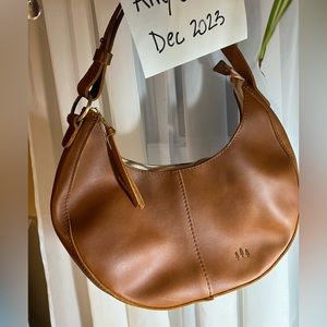 Brown Leather Hobo Bag